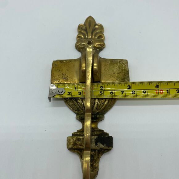 Brass Vintage Door Knocker Welcome Front Door Regency Gold Heavy Timeless - Picture 9 of 9